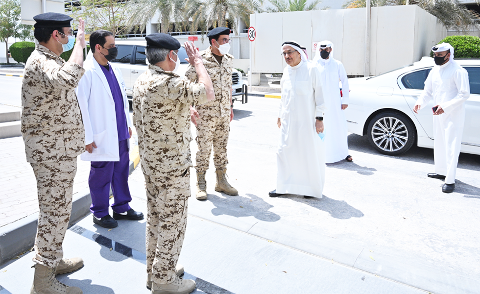 H.E General (Dr.) Sheikh Mohammed bin Abdullah Al-Khalifa, President of the Supreme Council of Health's visit at the South Tower